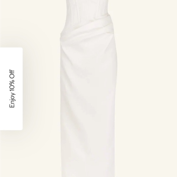 Shona Joy Strapless White Maxi Dress - Picture 2 of 10